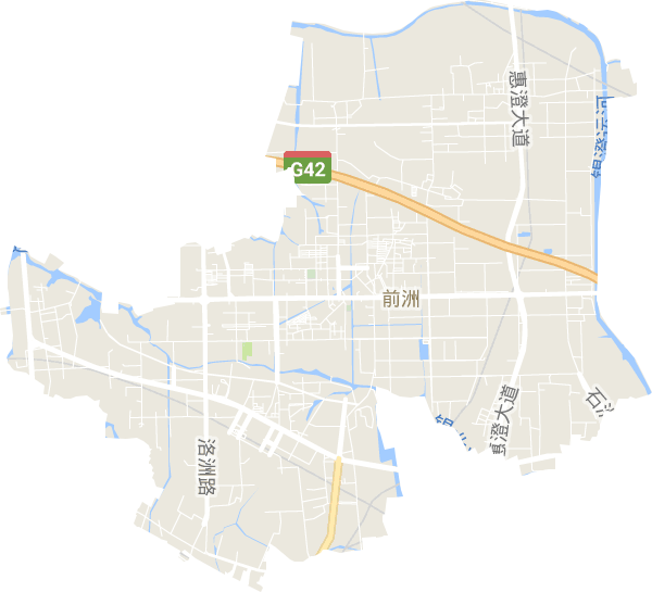 前洲街道電子地圖