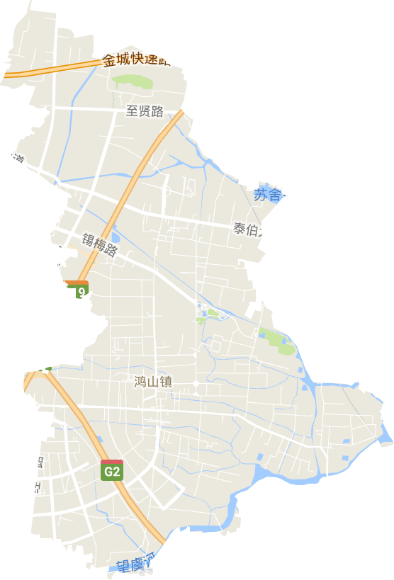 鴻山街道電子地圖
