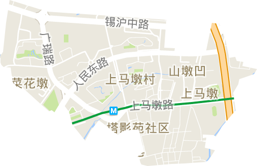 上馬墩街道電子地圖