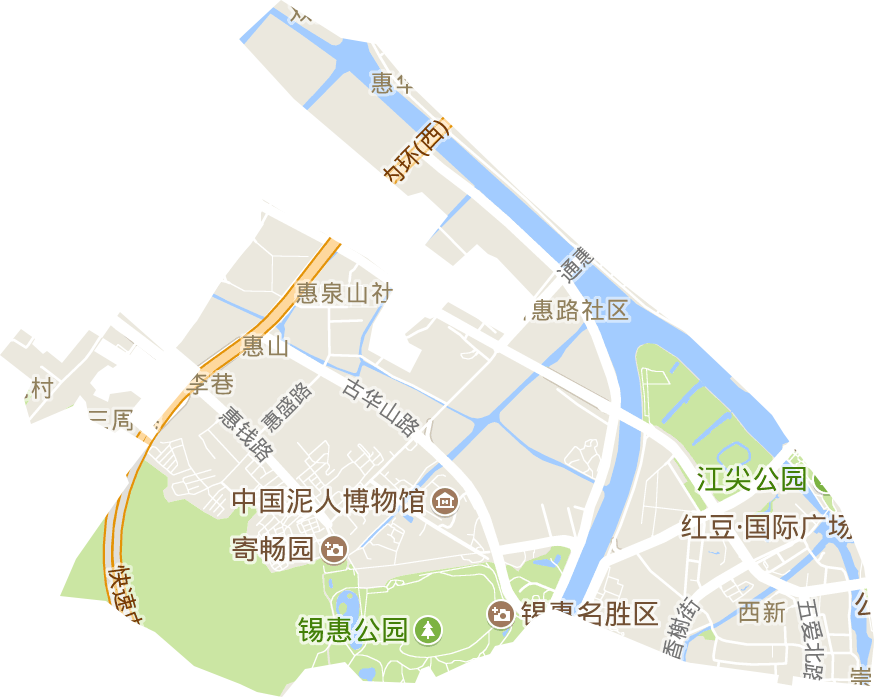 惠山街道電子地圖