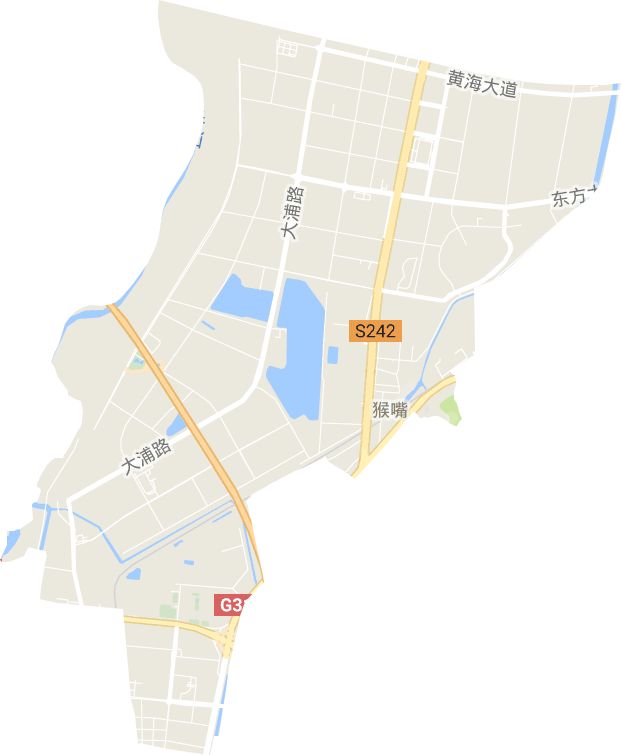 猴嘴街道電子地圖