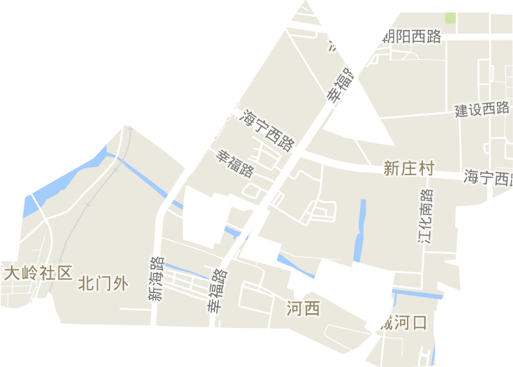 幸福路街道電子地圖