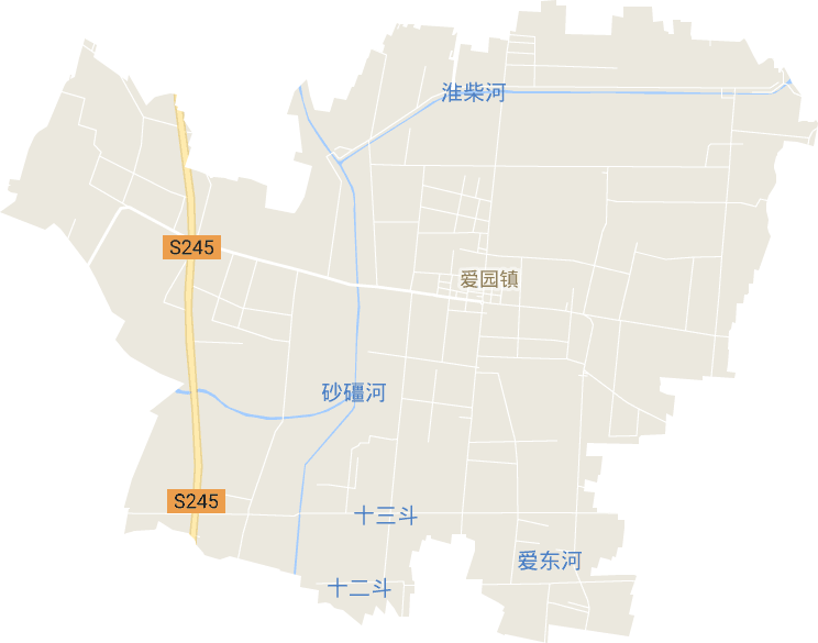 愛園鎮電子地圖