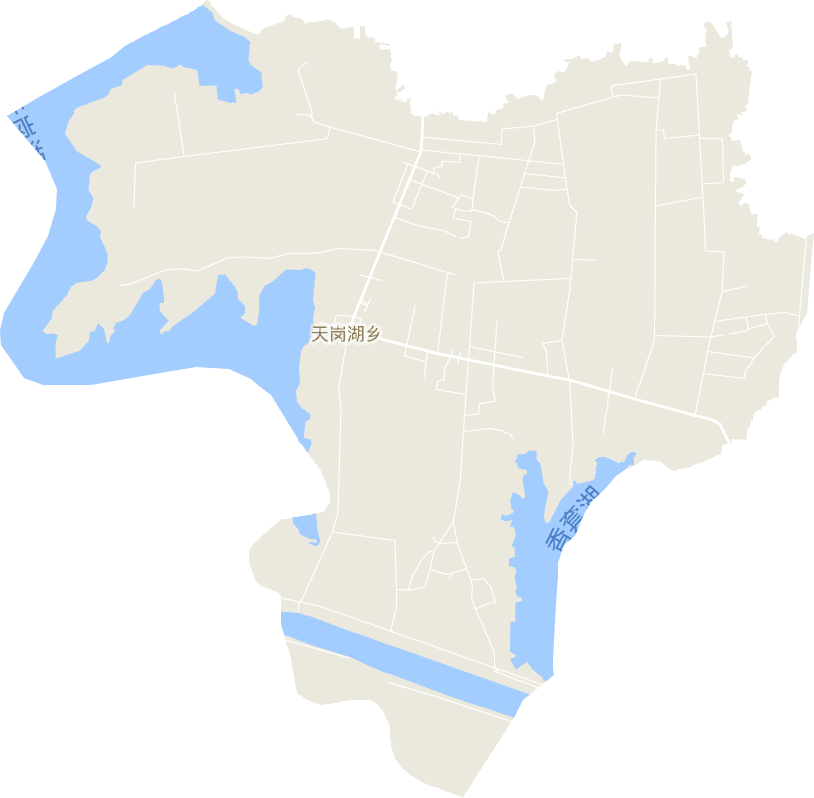 天崗湖鄉電子地圖