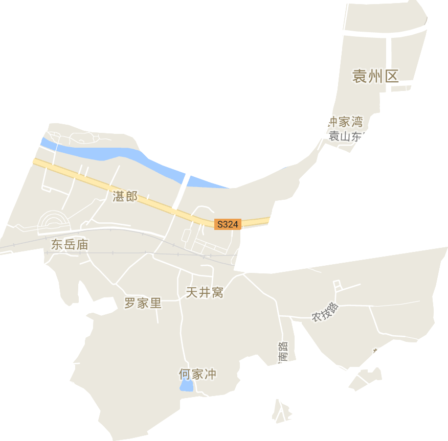 湛郎街道電子地圖