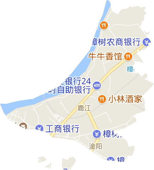 鹿江街道電子地圖