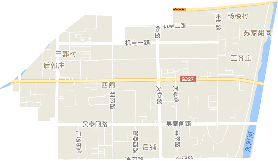 洸河街道電子地圖