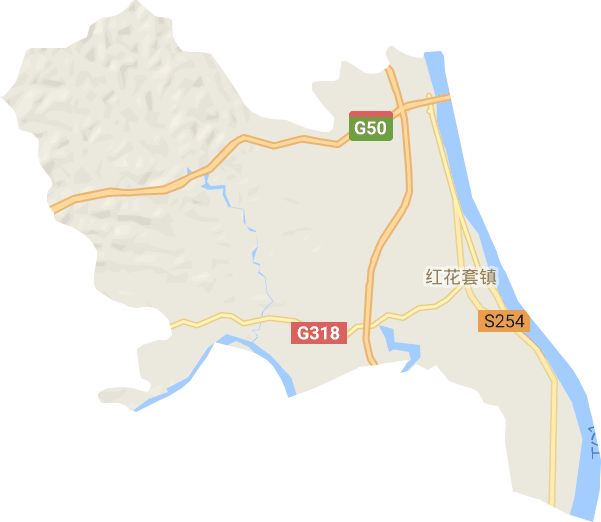 紅花套鎮電子地圖