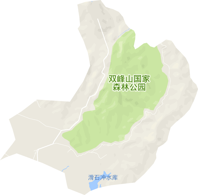 雙峰山旅游渡假區電子地圖