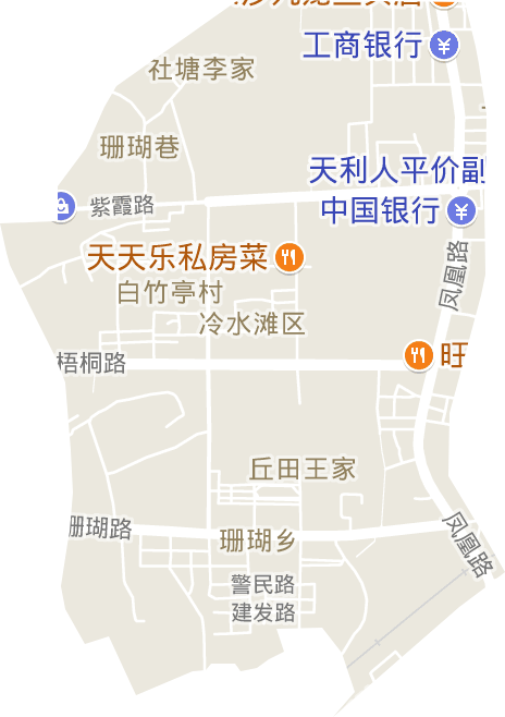 梧桐街道電子地圖