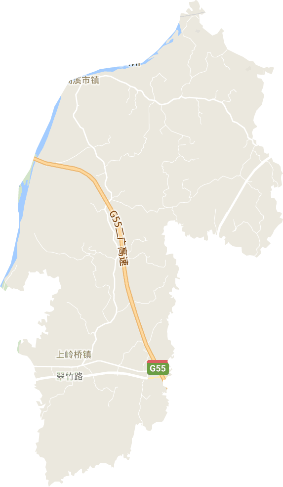 上嶺橋鎮電子地圖