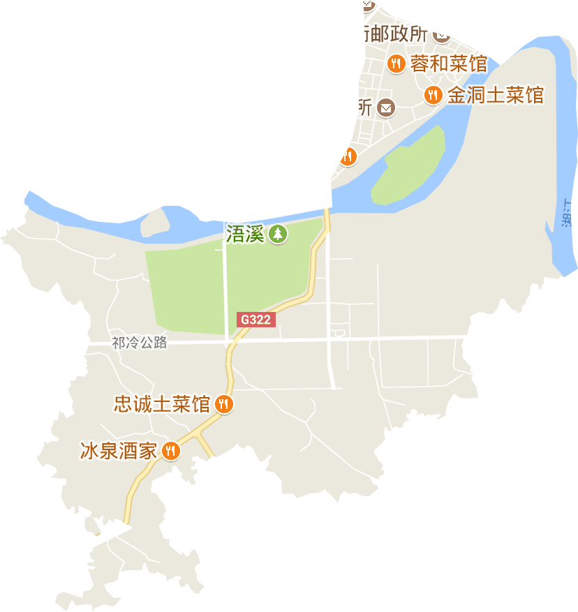 浯溪街道電子地圖