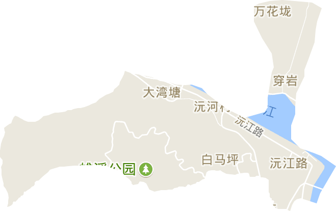 沅江路街道電子地圖
