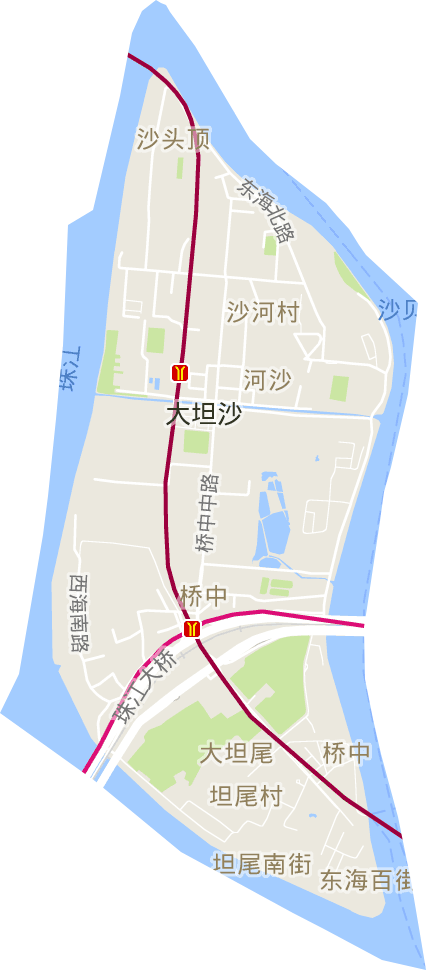 橋中街道電子地圖