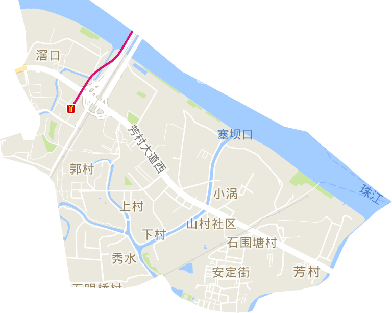石圍塘街道電子地圖
