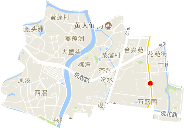 茶滘街道電子地圖