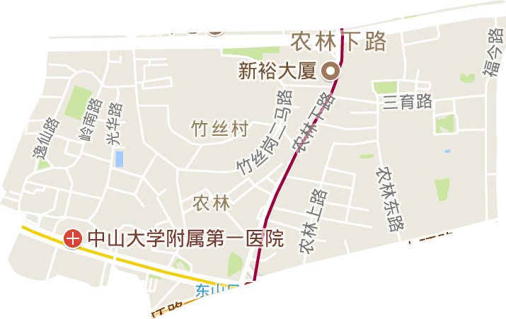 農林街道電子地圖