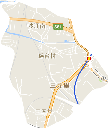 礦泉街道電子地圖