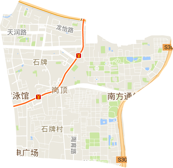 石牌街道電子地圖