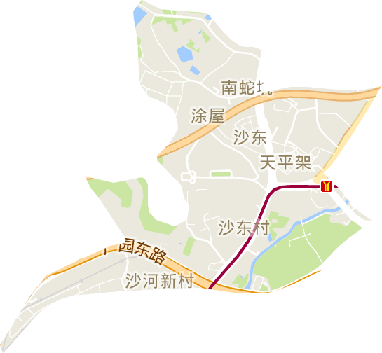 沙東街道電子地圖