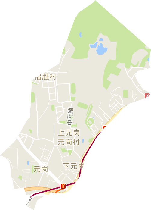 元崗街道電子地圖