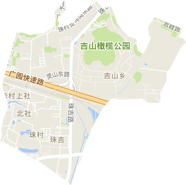 珠吉街道電子地圖