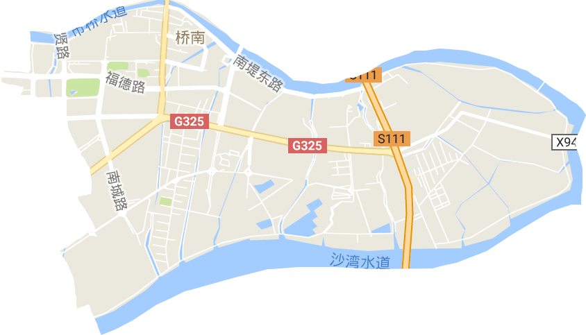 橋南街道電子地圖