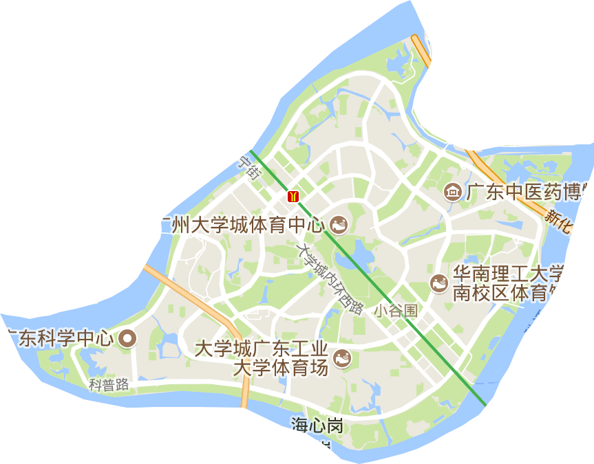 小谷圍街道電子地圖