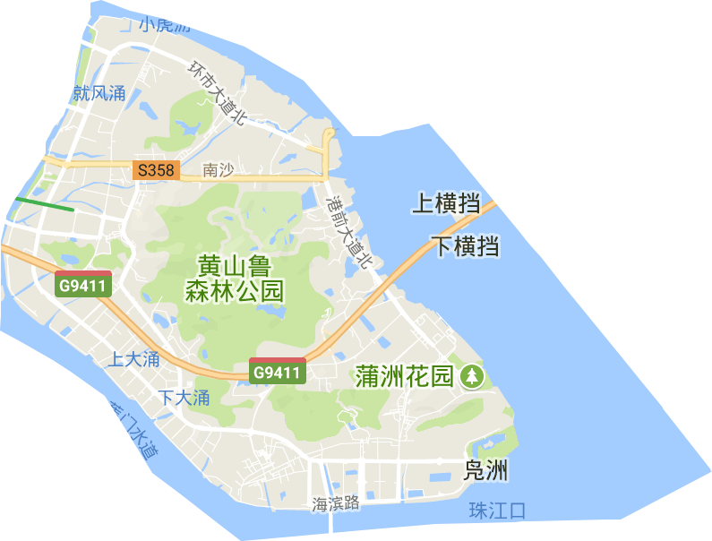南沙街道電子地圖