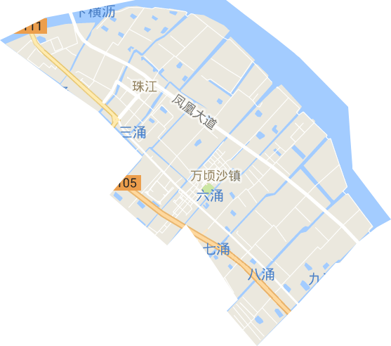 珠江街道電子地圖