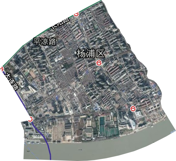 平?jīng)雎方值佬l(wèi)星圖