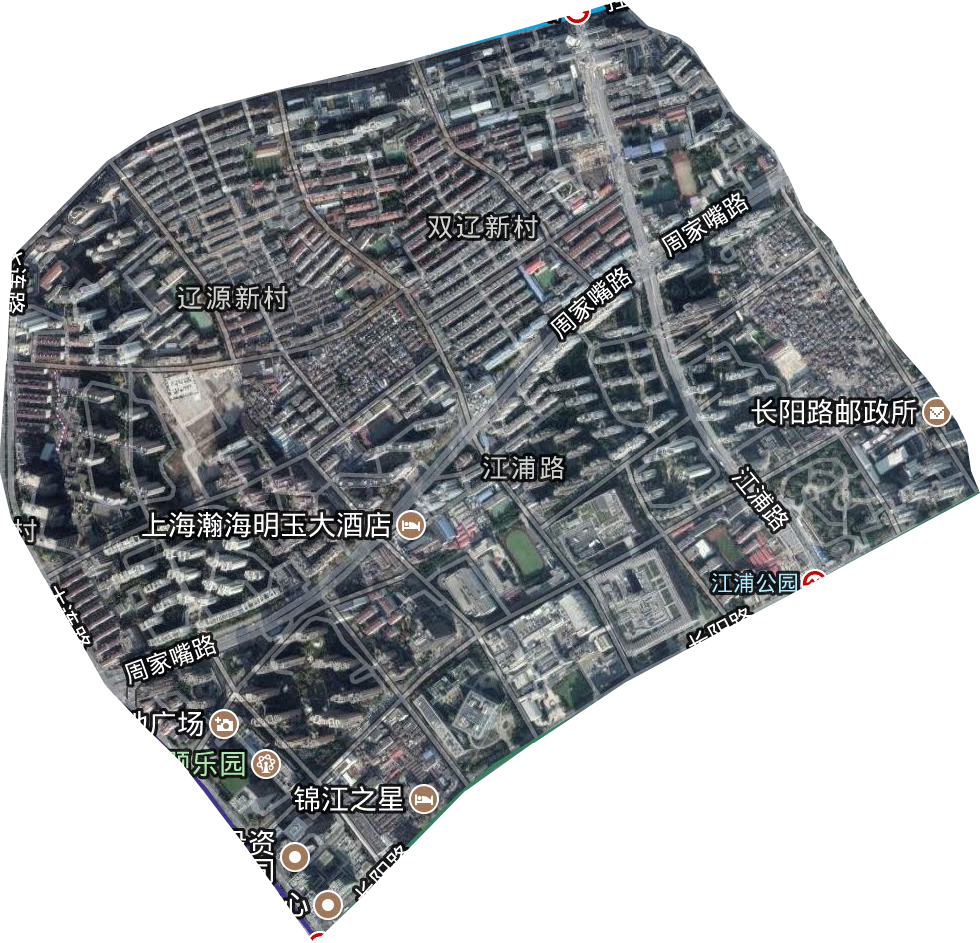 江浦路街道衛星圖