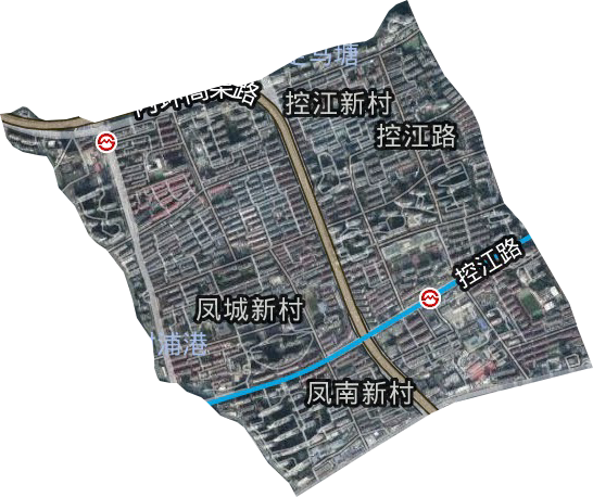 控江路街道衛星圖
