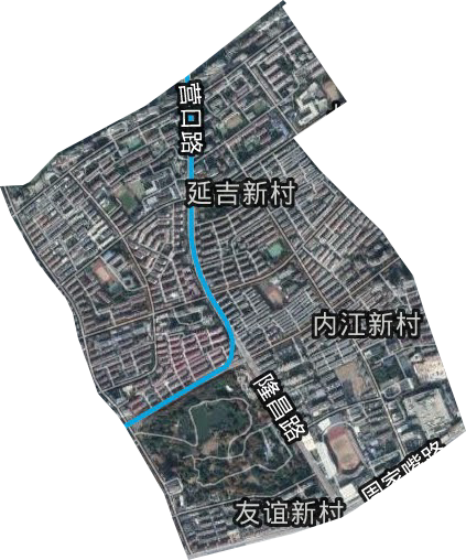 延吉新村街道衛(wèi)星圖