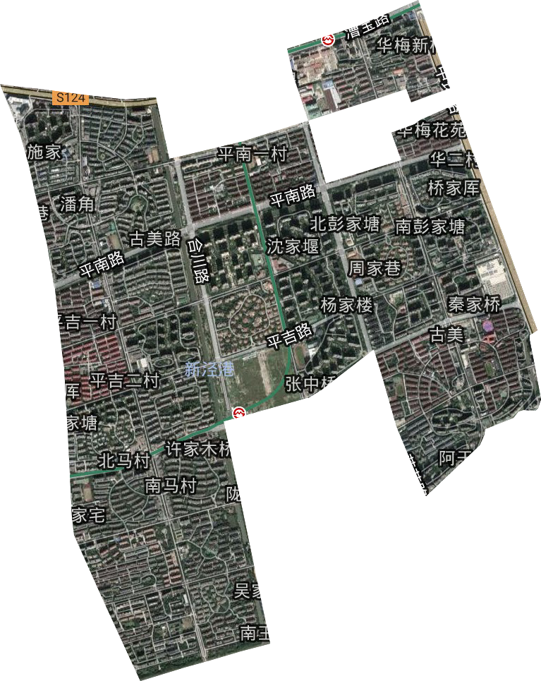 古美街道衛星圖