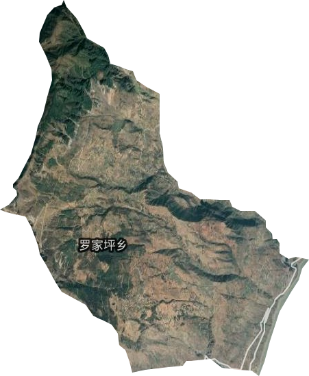 羅家坪鄉衛星圖