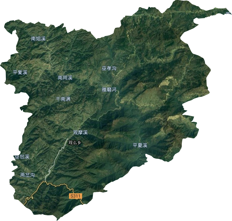 觀么鄉衛星圖