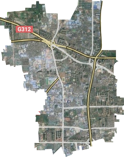 三橋街道衛(wèi)星圖