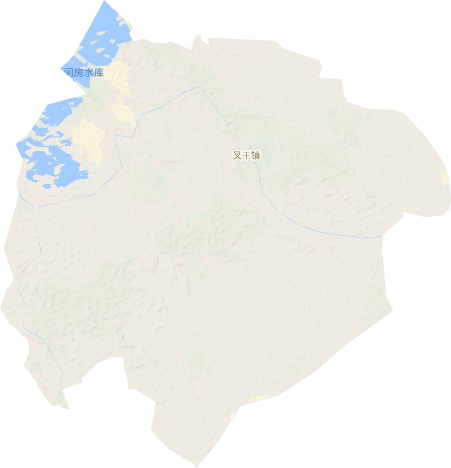 叉干鎮地形圖