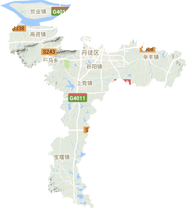 丹徒區(qū)地形圖