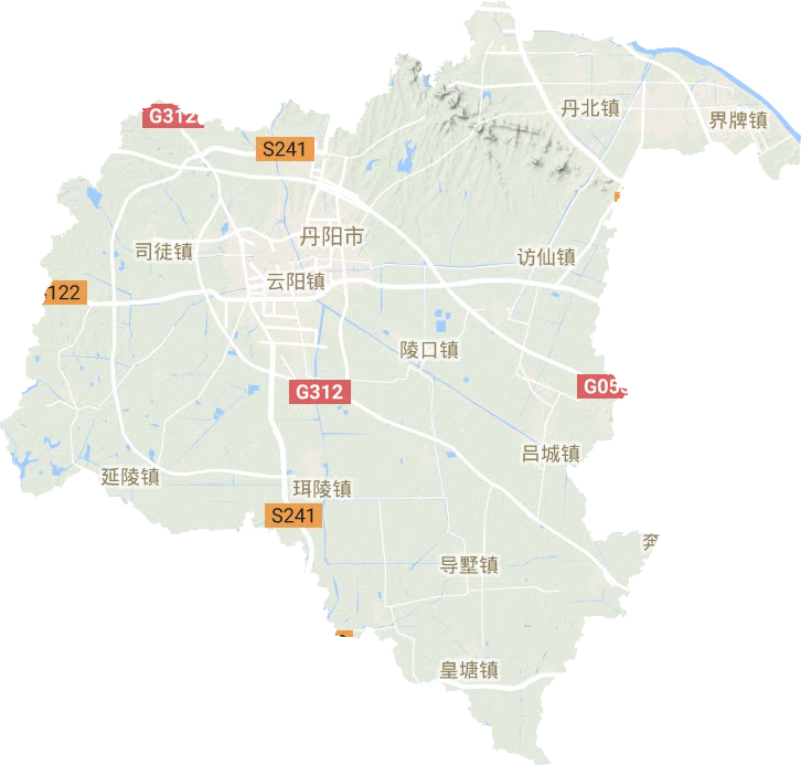 丹陽市地形圖