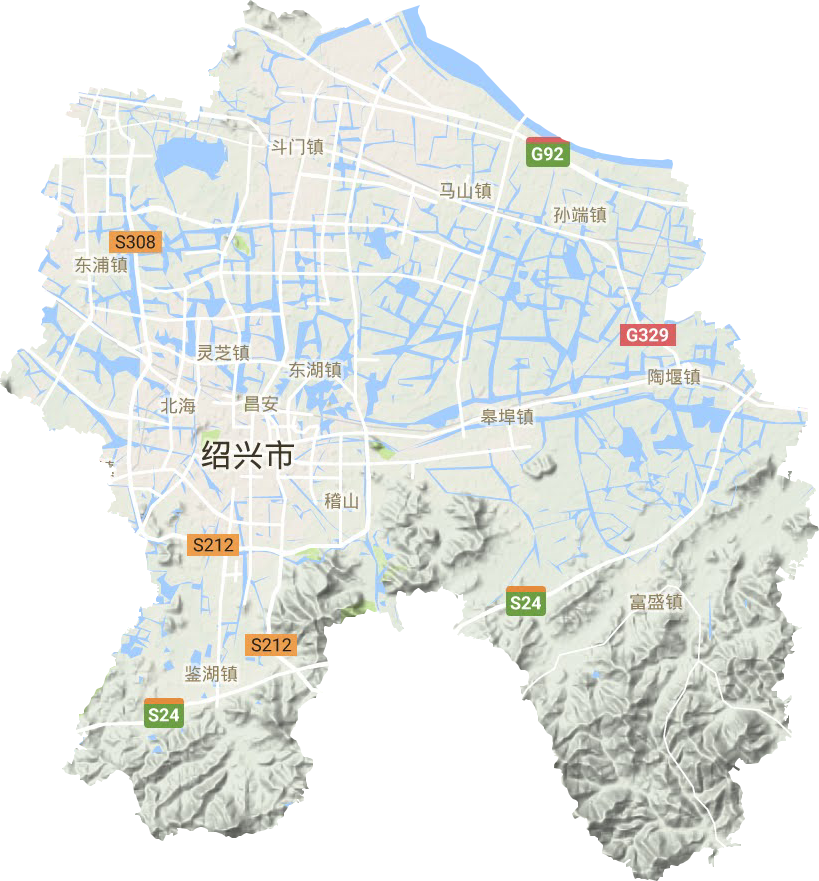 越城區地形圖