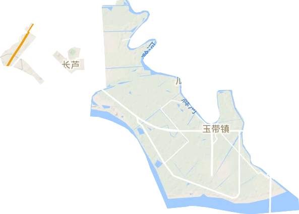 長蘆街道地形圖
