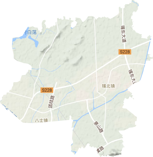 錫北鎮地形圖