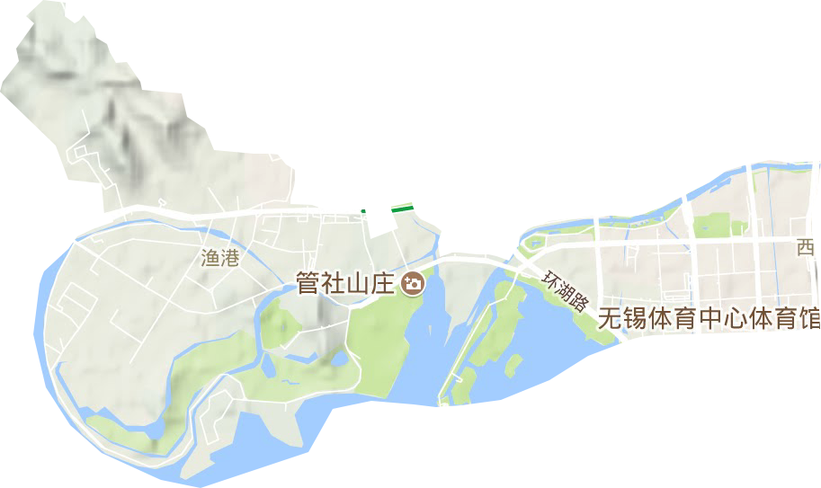 蠡園街道地形圖