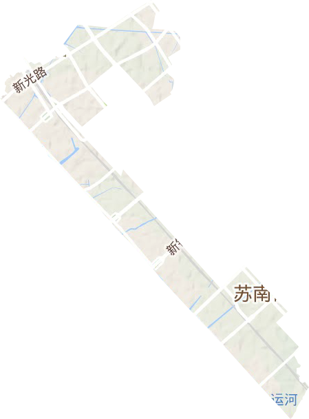 旺莊街道地形圖