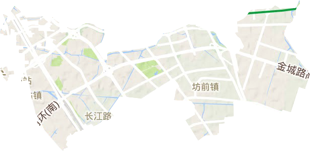 江溪街道地形圖