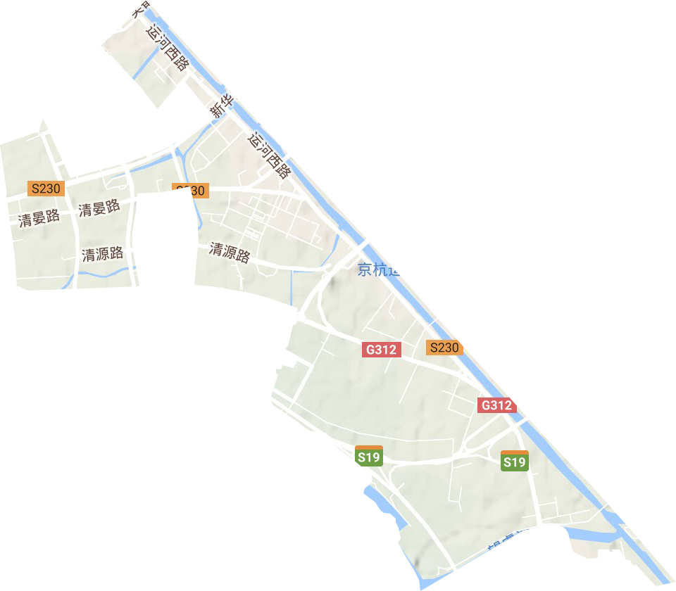 新安街道地形圖