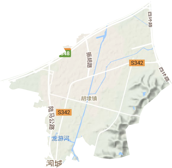 胡埭鎮(zhèn)地形圖