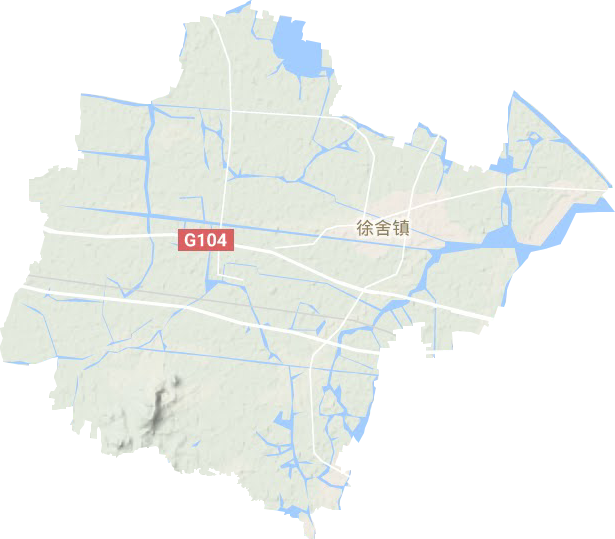 徐舍鎮(zhèn)地形圖